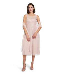 Festkleid mit Pailletten, rose/silver