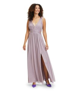 Abendkleid mit Cut-Outs, elderberry
