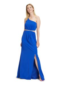 Abendkleid, Jersey, juwel blue