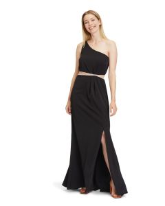 Abendkleid, Jersey, jet black