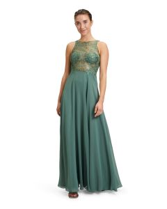Abendkleid mit Spitze dark sage