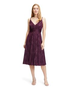 Maxikleid, shiny aubergine
