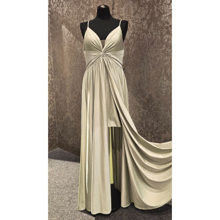 Abendkleid mit kurzem Unterrock, mint