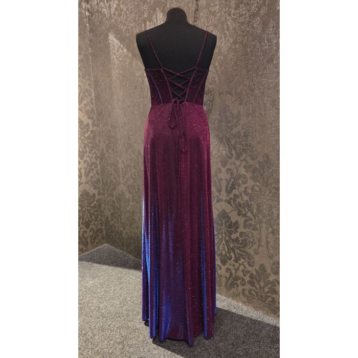 Jerseykleid mit Glitzer, red/blue