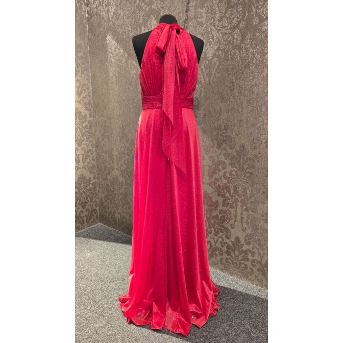 Abendkleid, red/glitter
