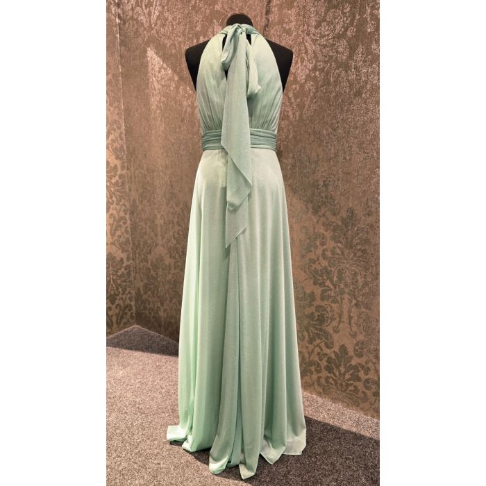 Abendkleid, light green/glitter