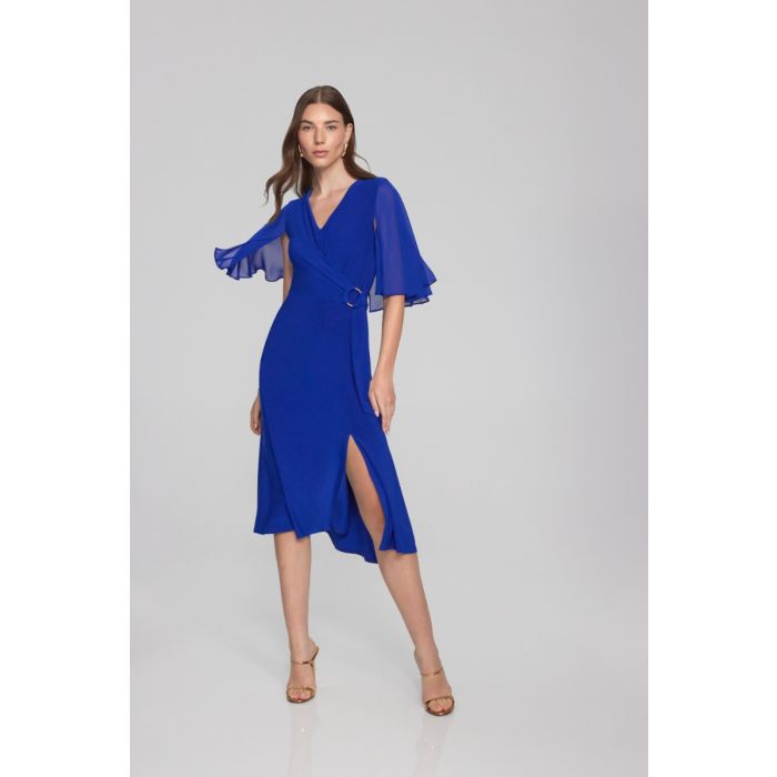 Wickelkleid 3/4, saphir blue