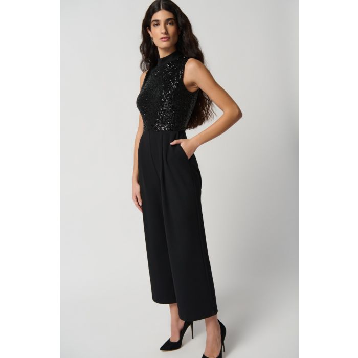 Overall mit Pailletten, black