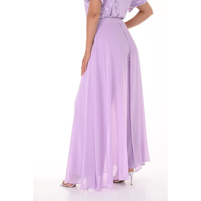 Hose mit Überwurf, amethyst