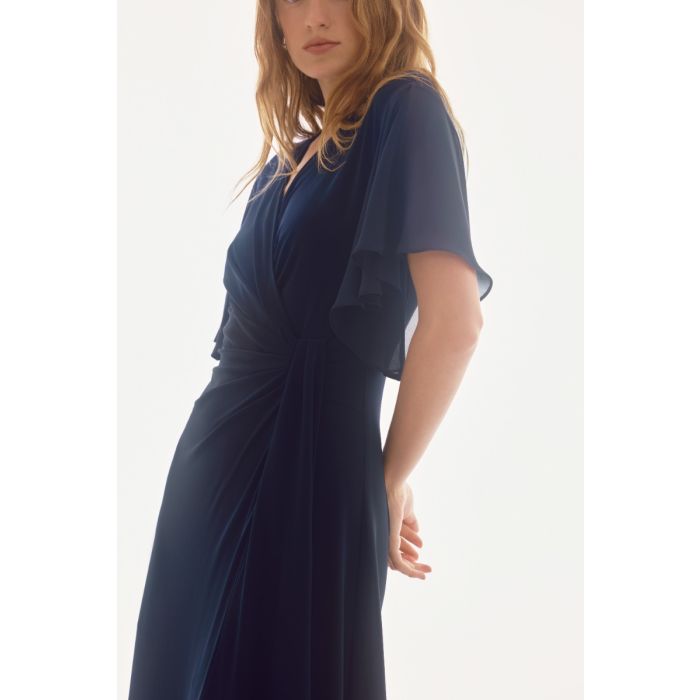 Jerseykleid mit Arm, mitternachtsblau