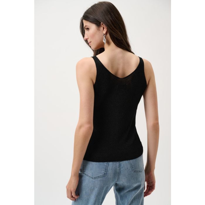 Da-Top mit Glitzer, black