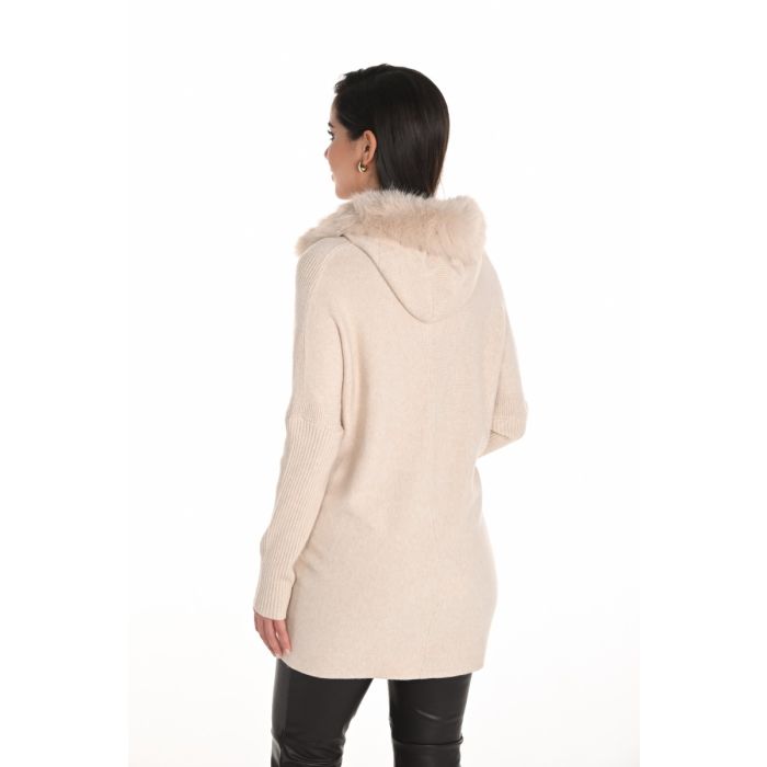 Da-Pullover mit Kapuze, oatmeal