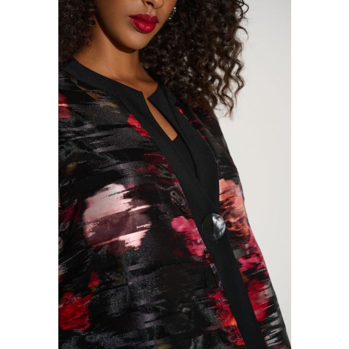 Swing-Jacket, Organza, black/red/multi