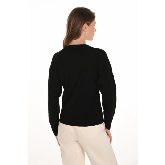 Da-Pullover, beige/black