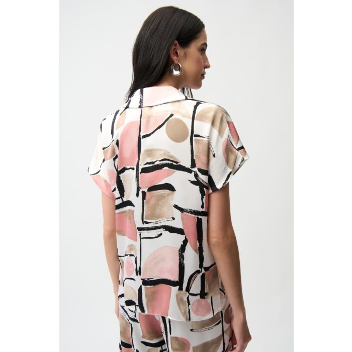 Da-Bluse, vanille/multi
