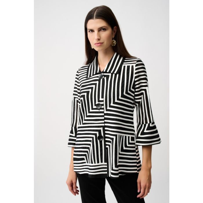 Da-Blazerjacke, black/white