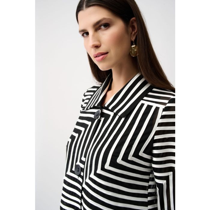 Da-Blazerjacke, black/white