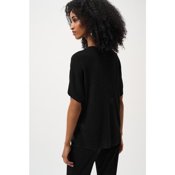 Glitzershirt, black
