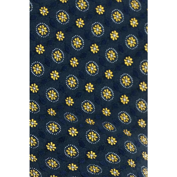 Krawatte,navy/senfgelb