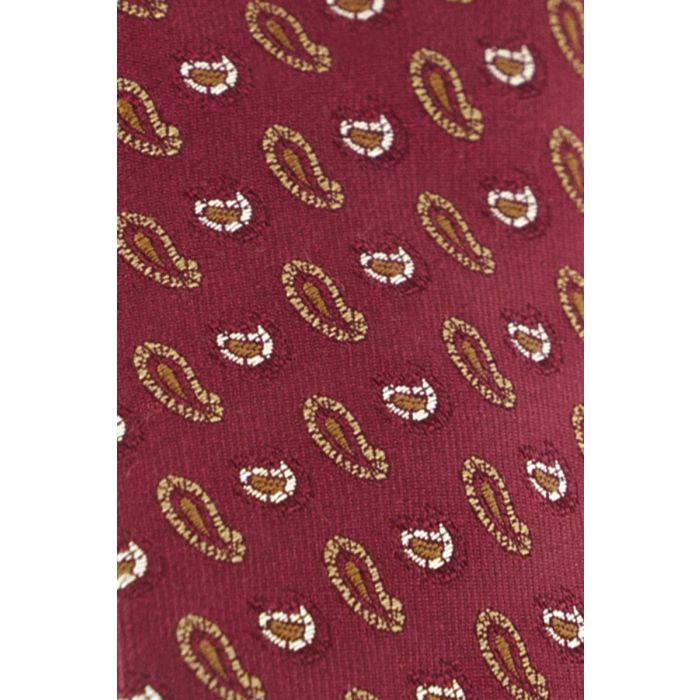 Krawatte,bordeaux/bronze/white