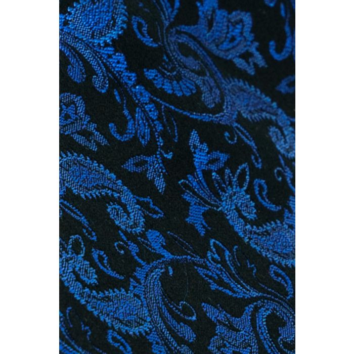 Krawatte,black/royalblau