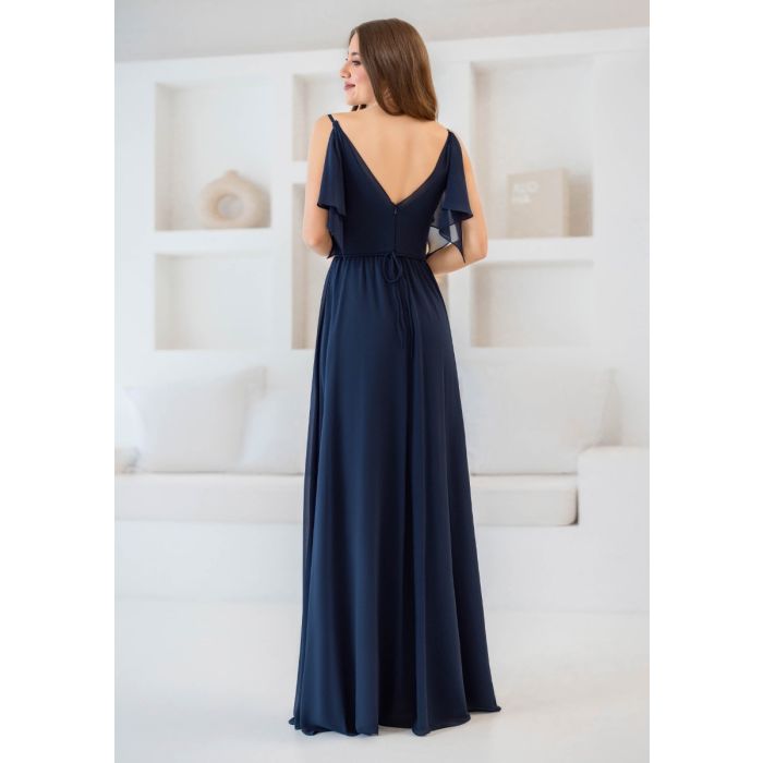 Abendkleid mit Flügelärmeln, twilight blue