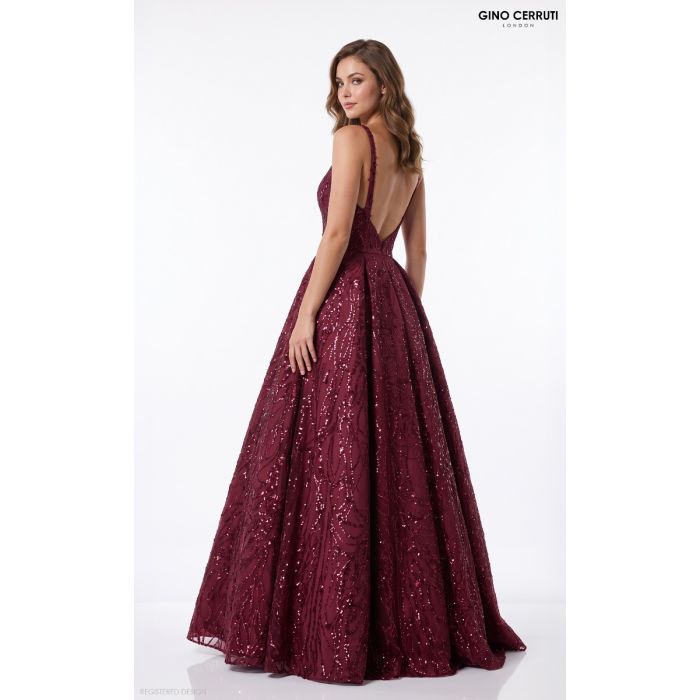 Ballkleid-Lilith, bordeaux