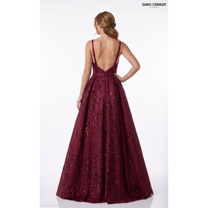 Ballkleid-Lilith, bordeaux