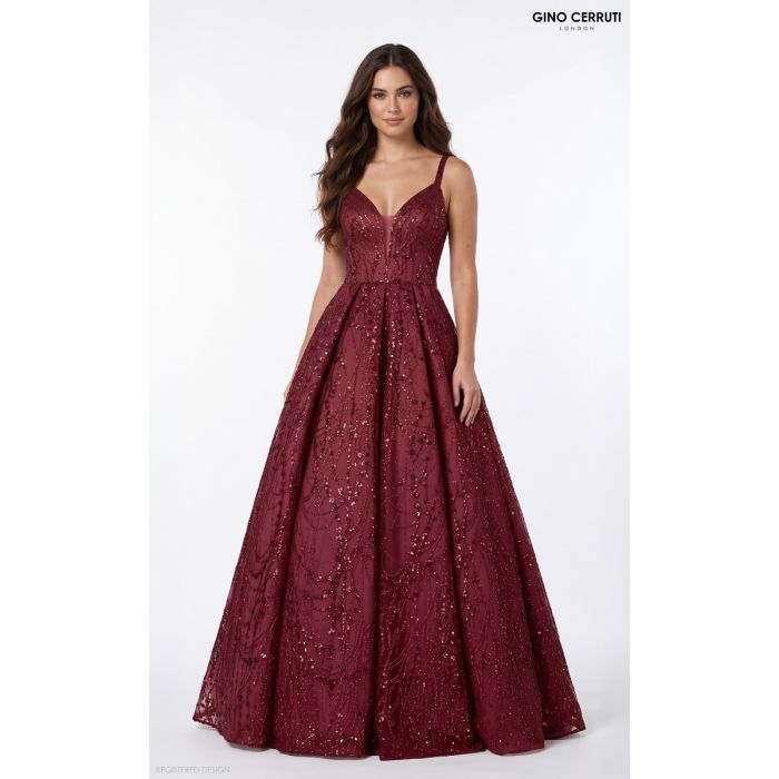 Ballkleid-Lilith, bordeaux