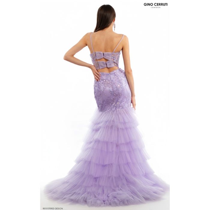 Abendkleid mit Rüschen-Tilly, lilac