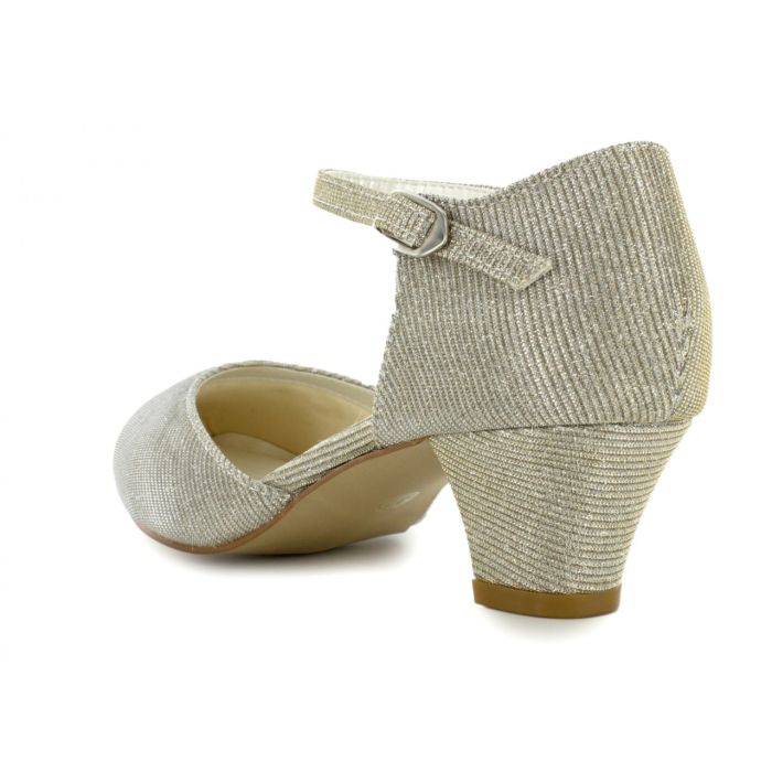 Damenschuhe,ivory/gold
