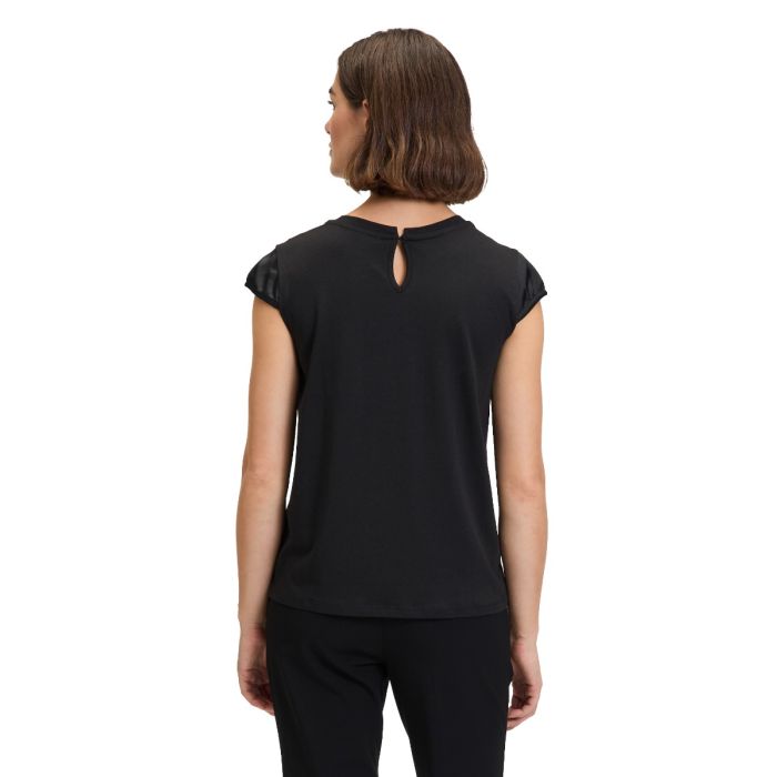 Da-Shirt, Satin/Jersey, black