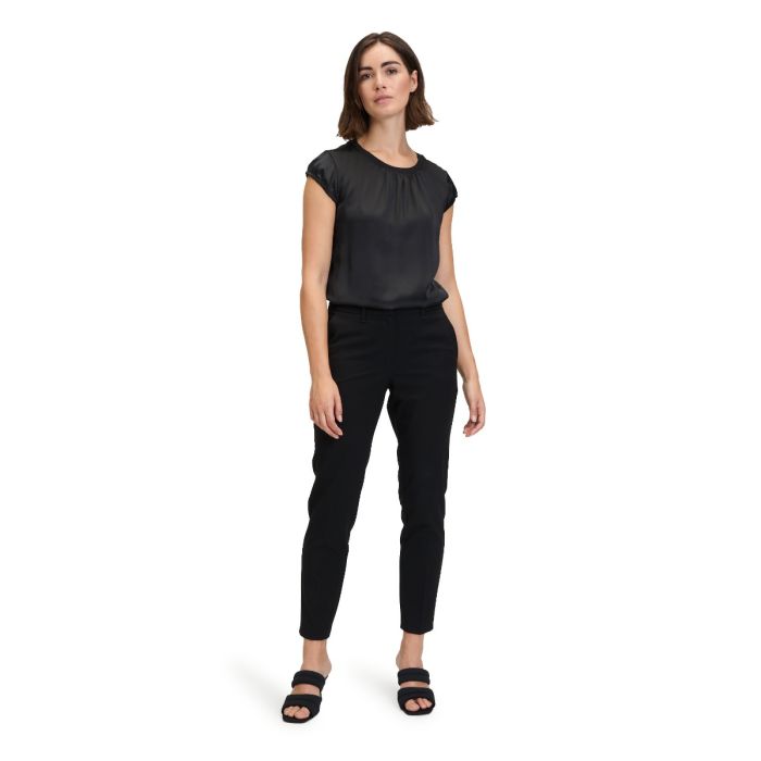 Da-Shirt, Satin/Jersey, black