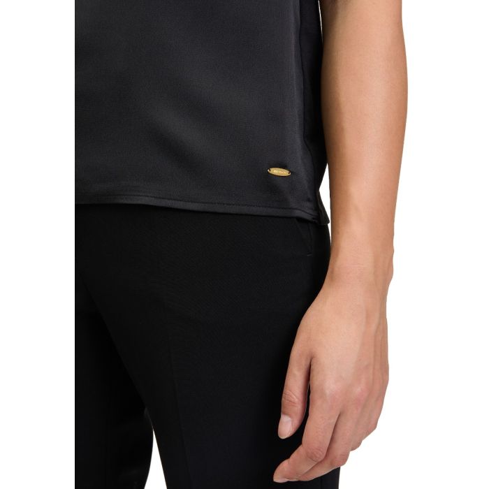 Da-Shirt, Satin/Jersey, black