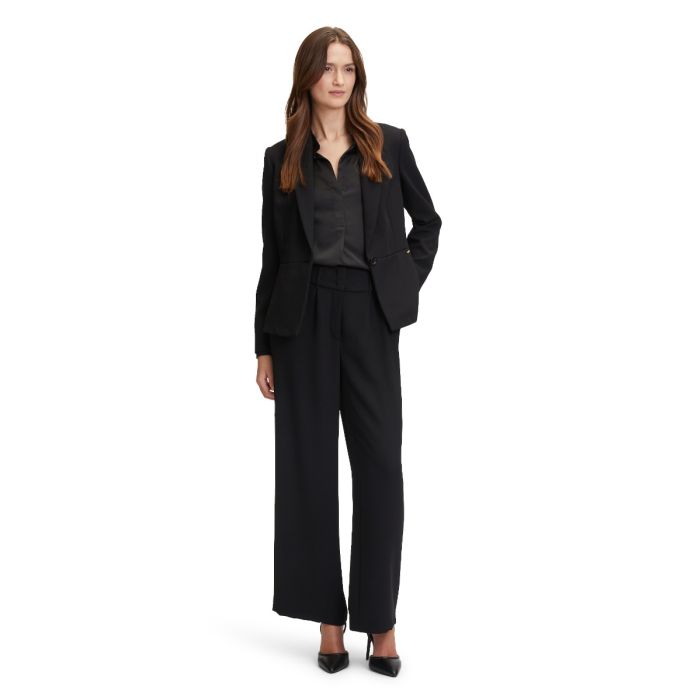 Da-Hose mit weitem Bein, black