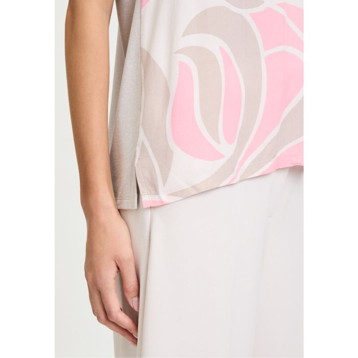 Da-Shirt, flamingo/beige