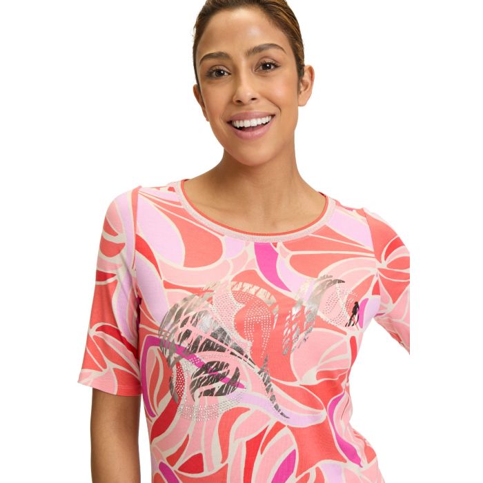 Da-Shirt, flamingo/poppy red