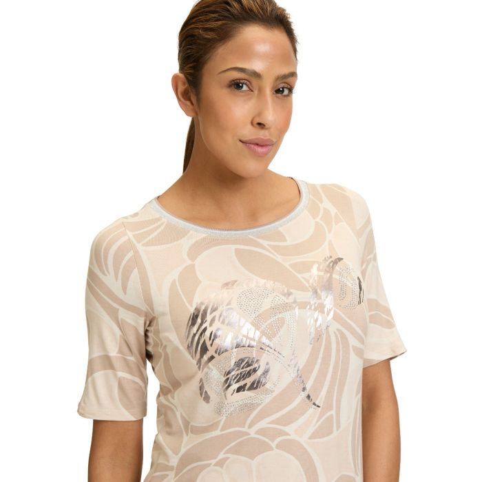 Da-Shirt, beige/silver