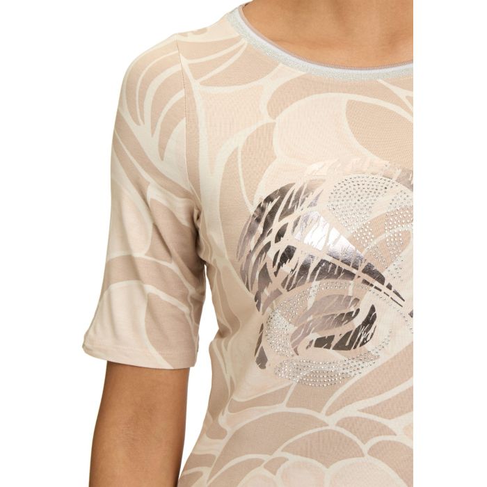 Da-Shirt, beige/silver