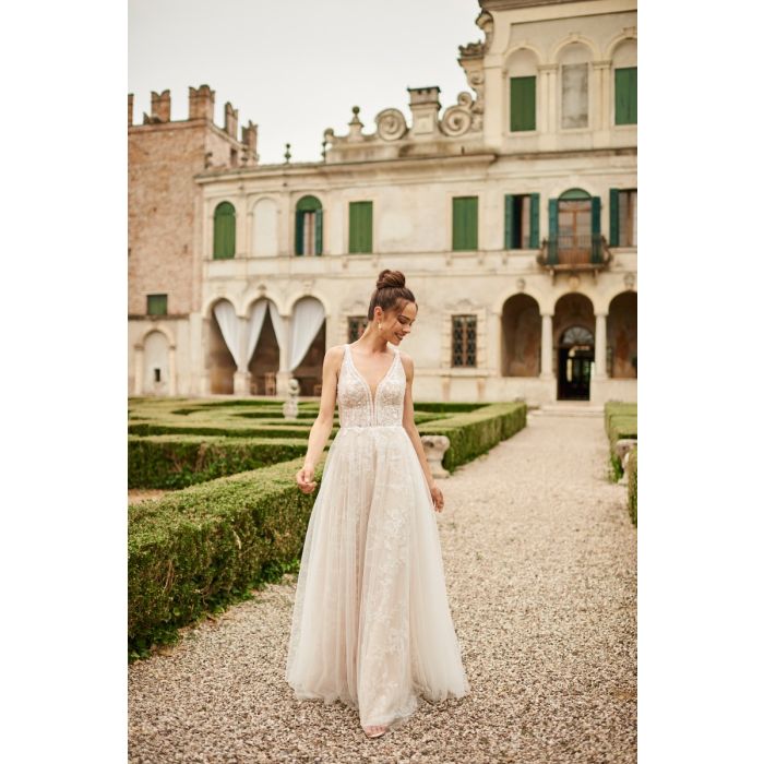 Brautkleid mit Tüllrock,beige/ivory