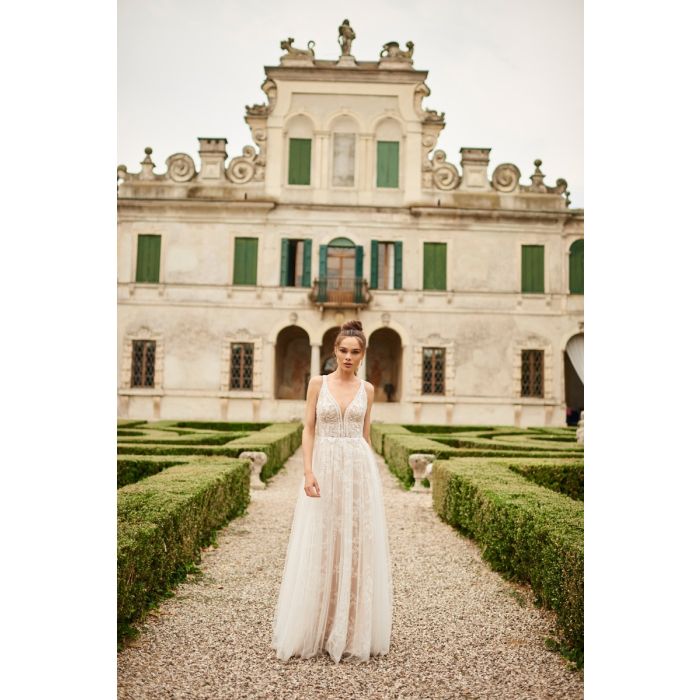 Brautkleid mit Tüllrock,beige/ivory