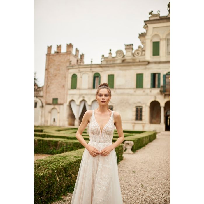Brautkleid mit Tüllrock,beige/ivory
