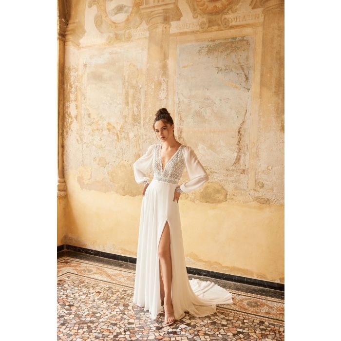 Brautkleid mit Ärmel,ivory