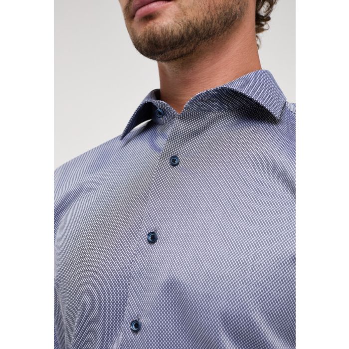 Hemd,slim fit,dark blue/silver