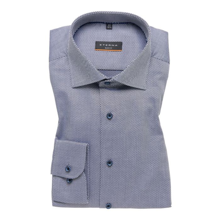 Hemd,slim fit,dark blue/silver