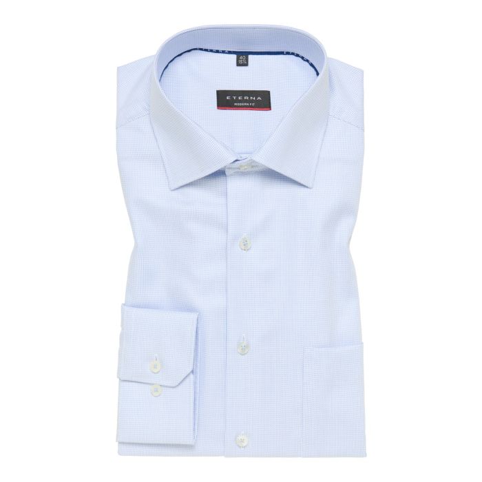 Hemd,modern fit,light blue/white