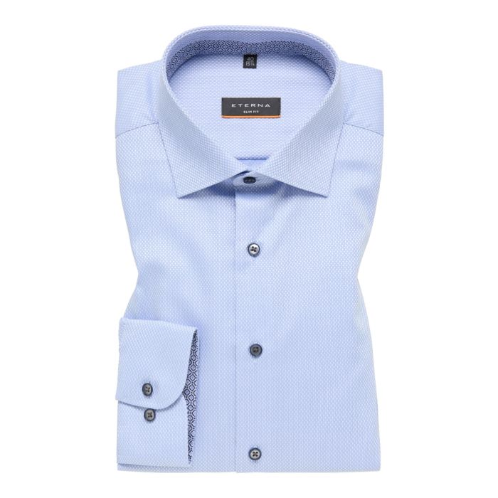Hemd,slim fit,light blue/white