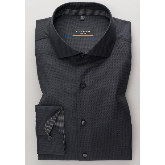 Hemd,slim fit,dark grey/black