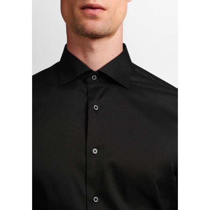 Hemd,slim fit,stretch,black