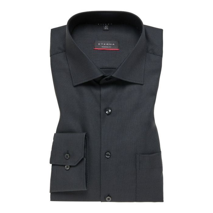 Hemd,modern fit,dark grey/black